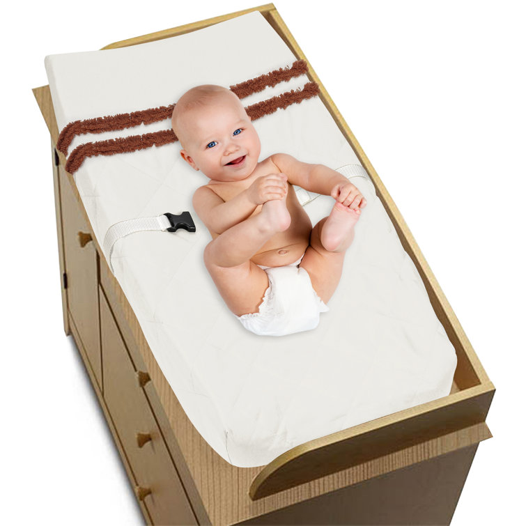 Sweet Jojo Designs Boho Fringe Rust Orange And Ivory Changing Pad Cover